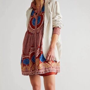 Free People Smell The Roses Floral Mini  Dress XS